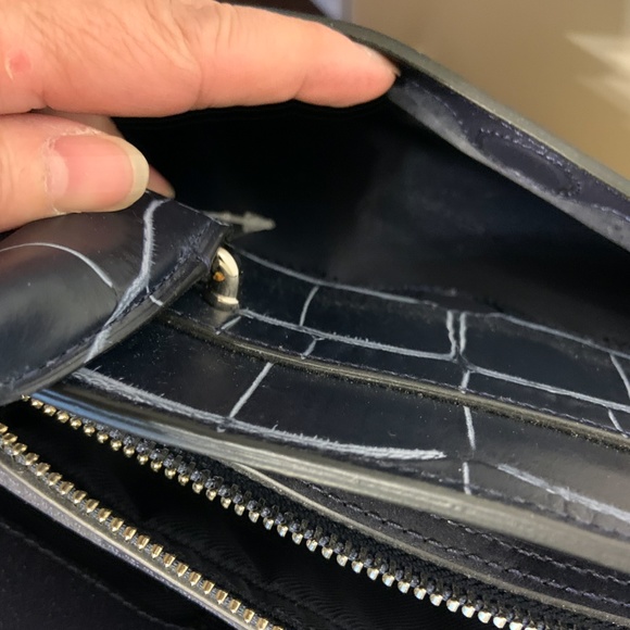 Brand new Royal Blue Croc style Coach Purse - Picture 11 of 12